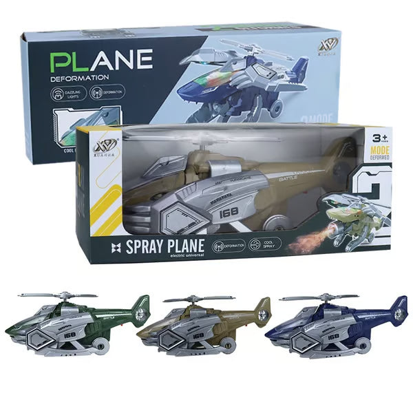 🔥 LED Transforming Dinosaur Helicopter Toy