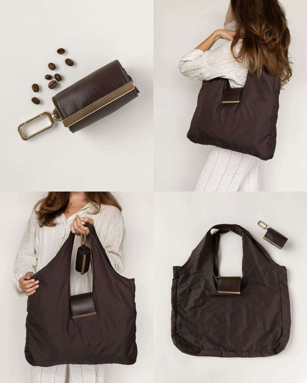 New Arrival Women Foldable Keychain Tote Bag