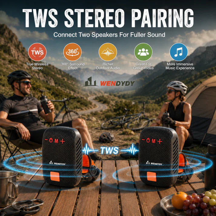 🚴‍♂️🎵 Waterproof Bike Bluetooth Speaker