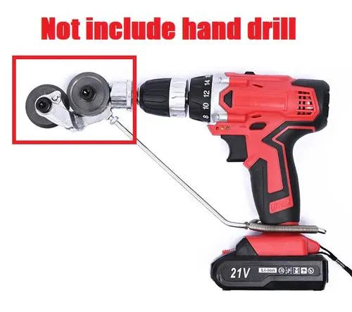 Dual-Head 360° Sheet Metal Cutter Drill Attachment