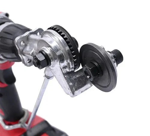 Dual-Head 360° Sheet Metal Cutter Drill Attachment