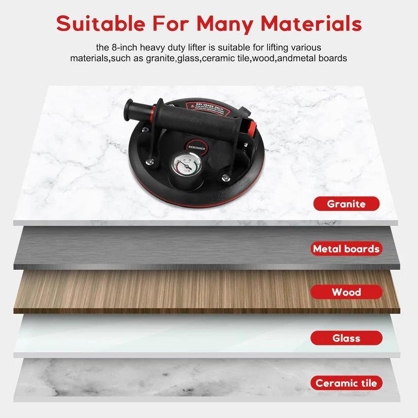 ८-इन्च २-टुक्रे भ्याकुम सक्शन कप सेट