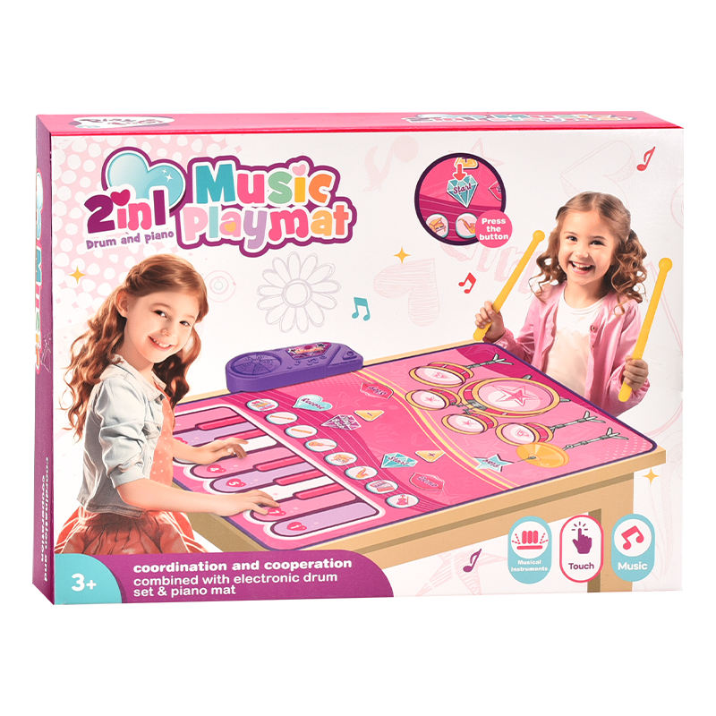 2-in-1 Multi-Functional Jazz Drum & Piano Music Mat