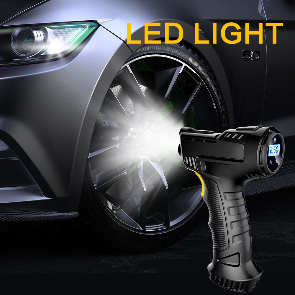 🔥🚗Portable car tire inflator pump