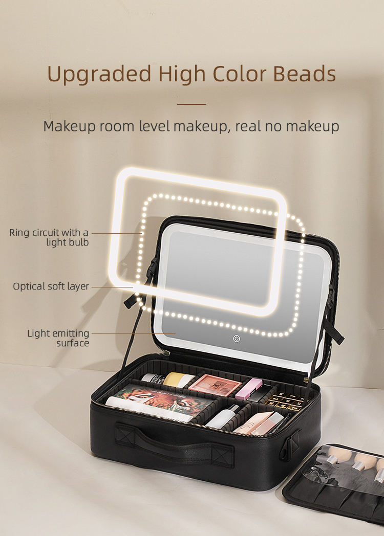 Premium makeup bagtm with ledmirror