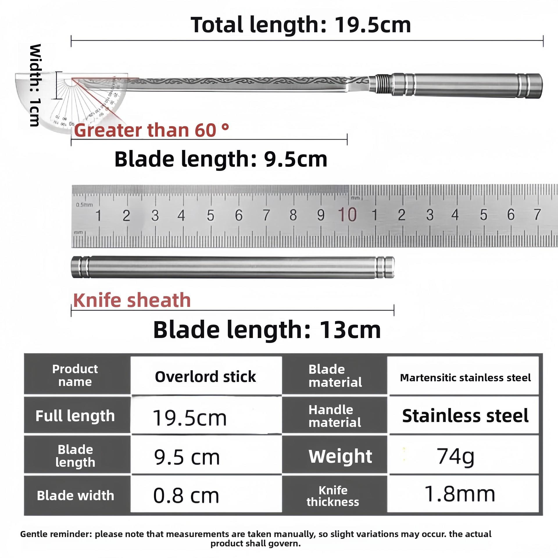 All-Steel Overlord Tea Knife – Portable Stainless Steel Fruit Peeler