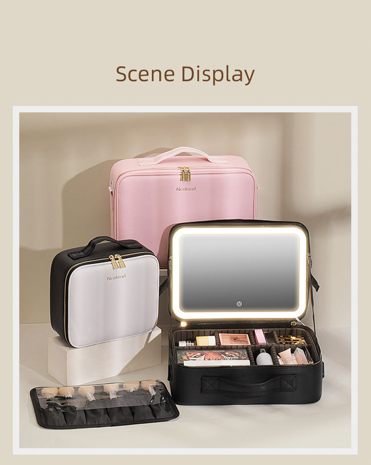 Premium makeup bagtm with ledmirror