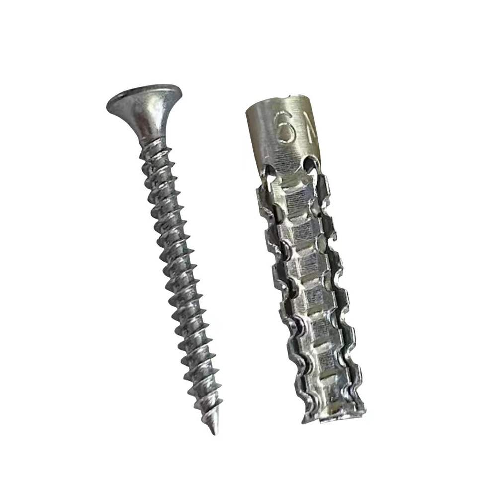 बर्बेड सेरेटेड आइरन एक्सपान्शन स्क्रू बोल्ट्स उच्च कार्बन इस्टील