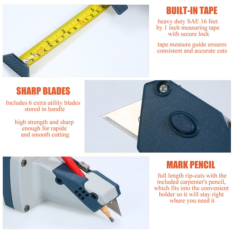 2-in-1 Edge Cutter with Built-in Measuring Tape