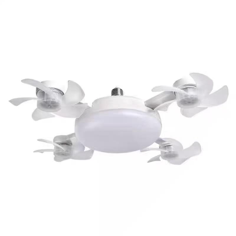 2 in 1 Hanging Folding Ceiling Fan With LED Light Remote