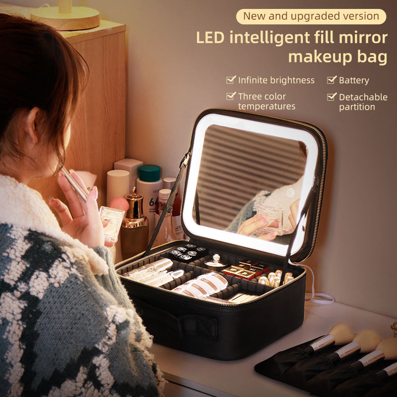 Premium makeup bagtm with ledmirror