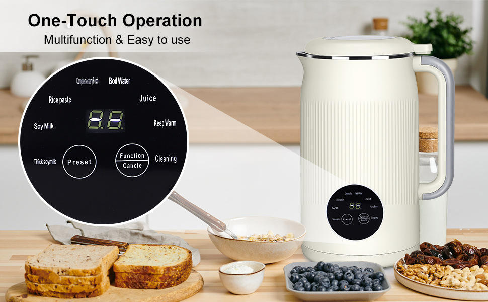 सर्वोत्तम मूल्य १००० मि.लि. टिकाउ स्टेनलेस स्टील इलेक्ट्रिक सोयाबिन मिल्क मेसिन