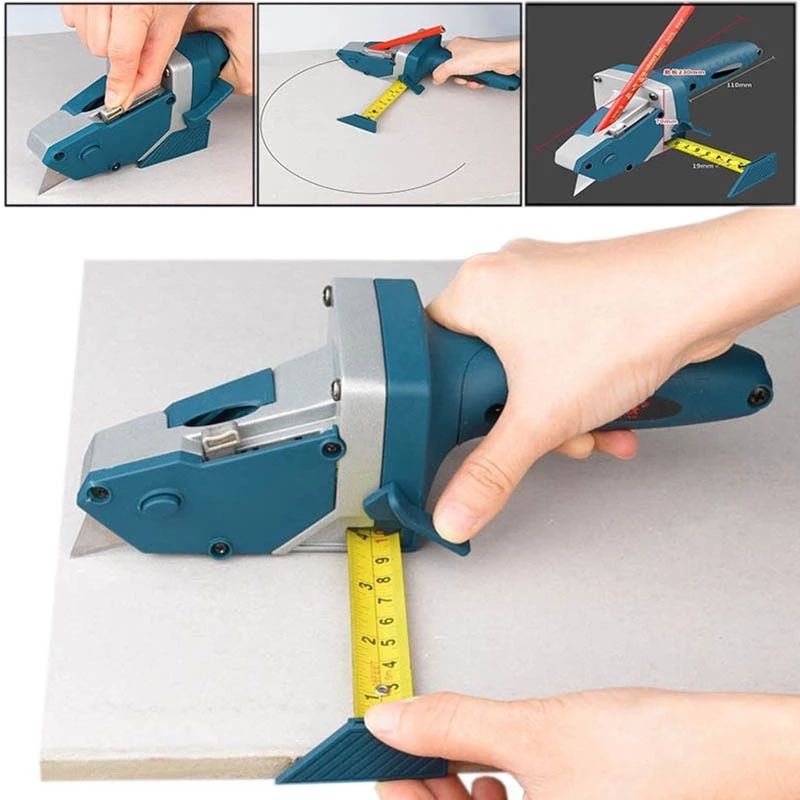 2-in-1 Edge Cutter with Built-in Measuring Tape