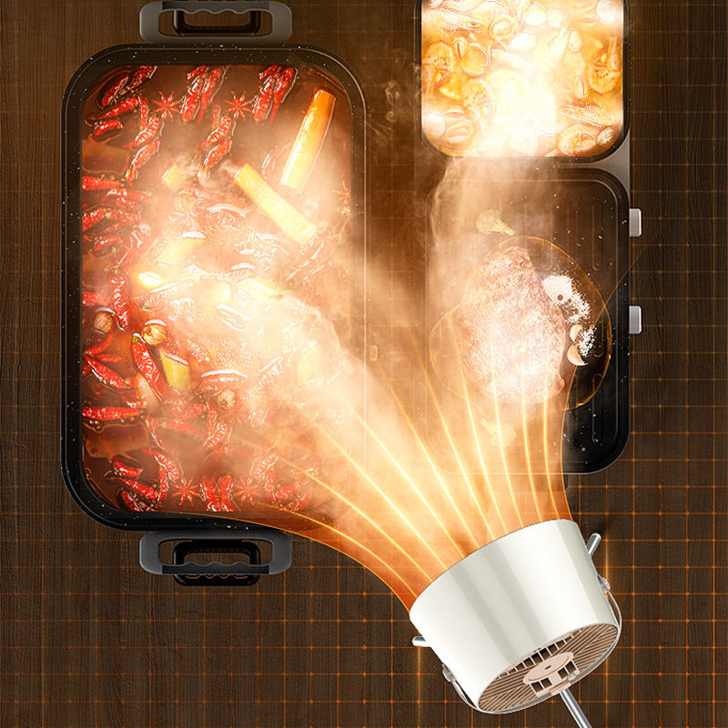 🔥 Portable Kitchen Exhaust Hood-Free BBQ & Hot Pot 🍲✨