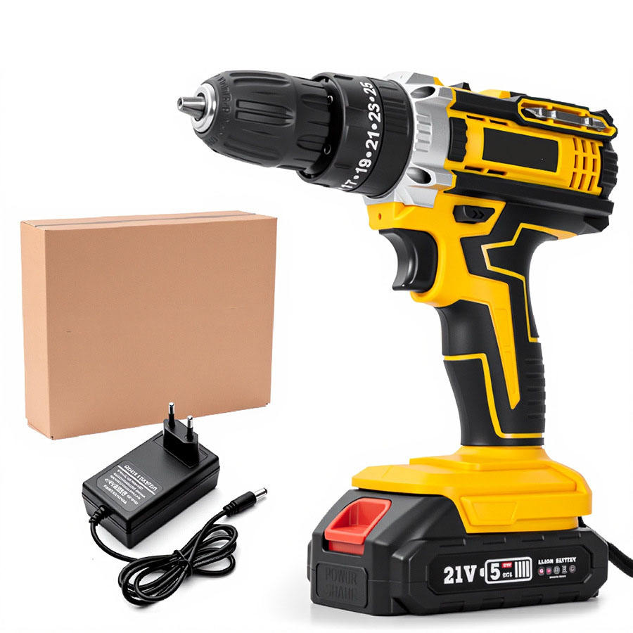 21V Brushless Cordless Lithium-Ion Industrial Grade Power Hammer Drill