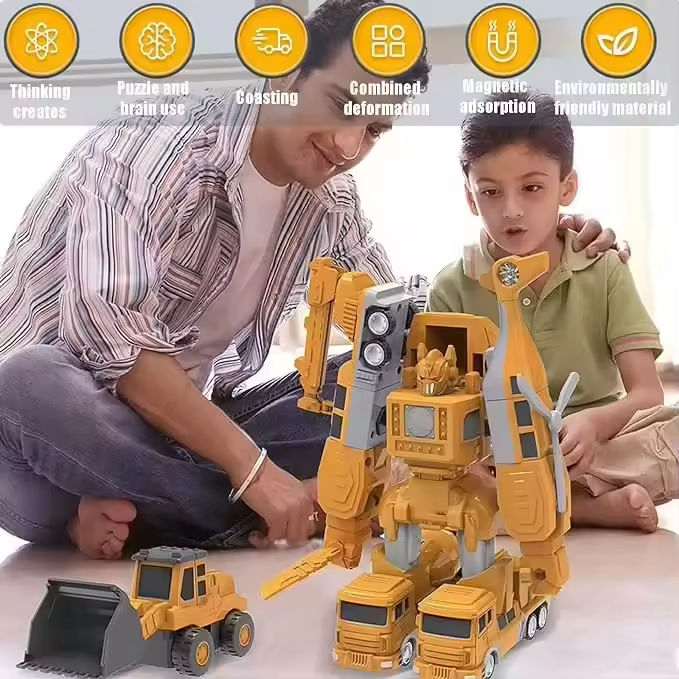 रूपान्तरणयोग्य इन्जिनियरिङ्ग गाडी जम्मा गरिने खेलौना