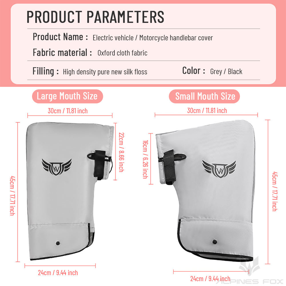 जाडोमा हावाप्रतिरोधी मोटरसाइकल ह्यान्डलबार पञ्जा