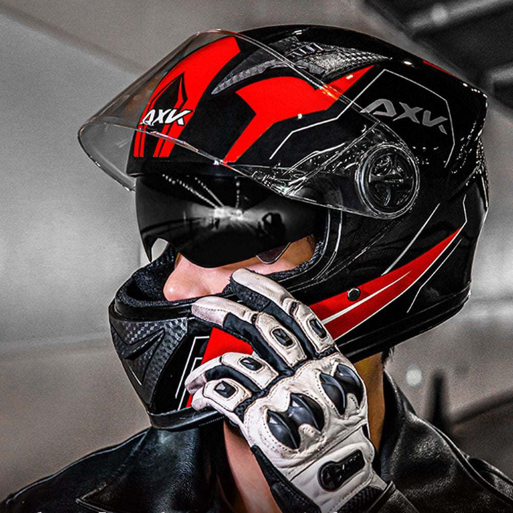 जाडोमा न्यानो मोटरसाइकल चारै मौसमका लागि सवारी हेलमेट