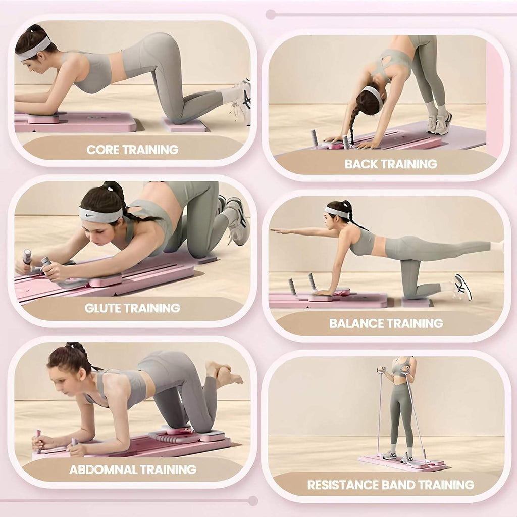 Pilates Workout Board – Sliding Reformer for Home Fitness 🧘‍♀️