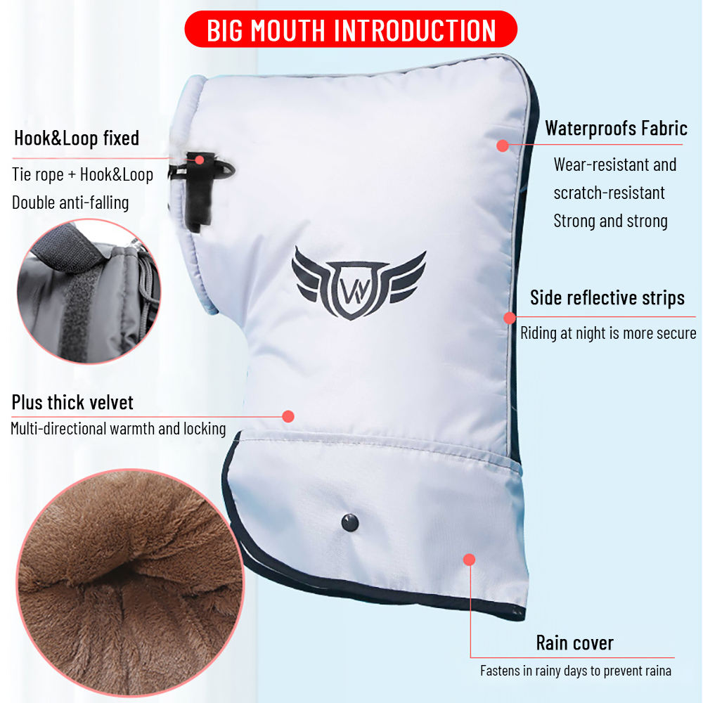 जाडोमा हावाप्रतिरोधी मोटरसाइकल ह्यान्डलबार पञ्जा