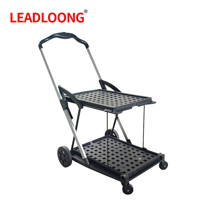 Heavy Duty Two-Tier Shopping Trolley