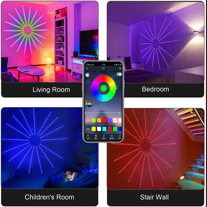 LED Fireworks Decorative Lights