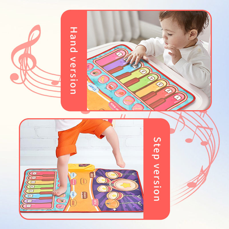2-in-1 Multi-Functional Jazz Drum & Piano Music Mat