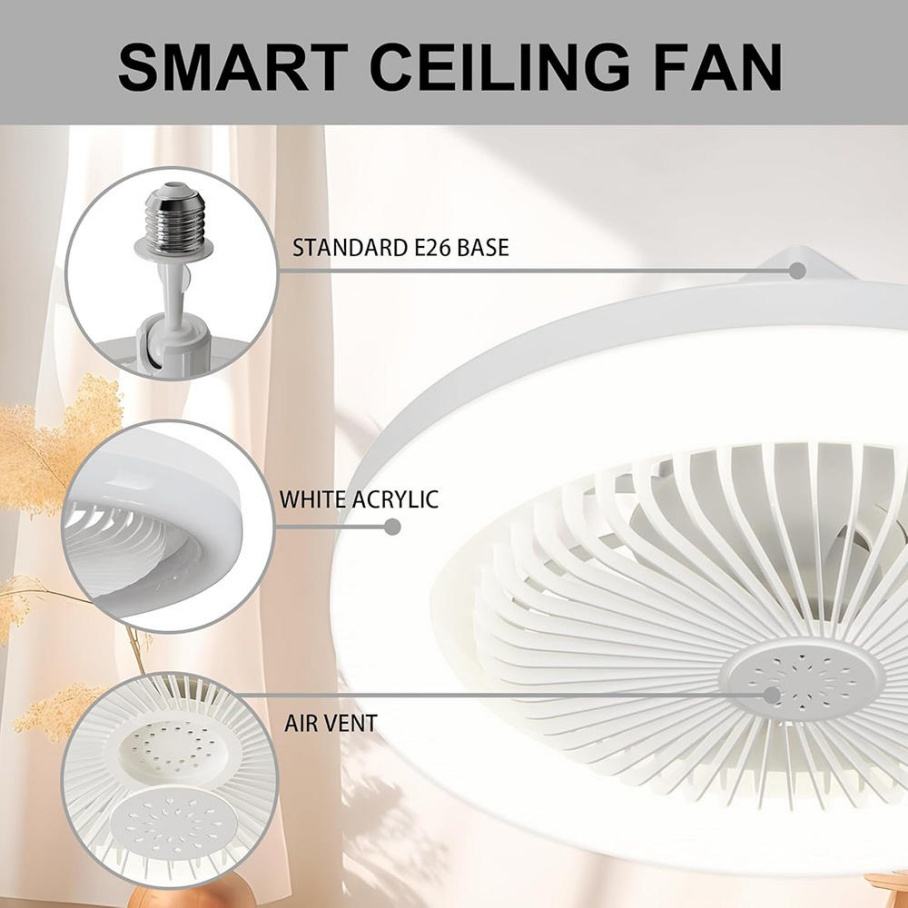 Intelligent Dimming Home Bulb Moving Head Ceiling Led Fan Light