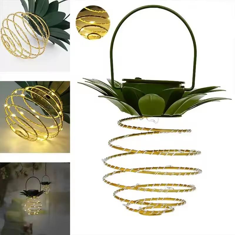 सोलार पावरयुक्त फलामको पाइनेएप्पल बगैंचा बत्ती