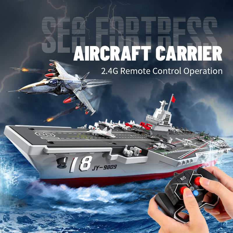JJRC S19 RC Aircraft Carrier Boat – 2.4G Electric Warship for Kids