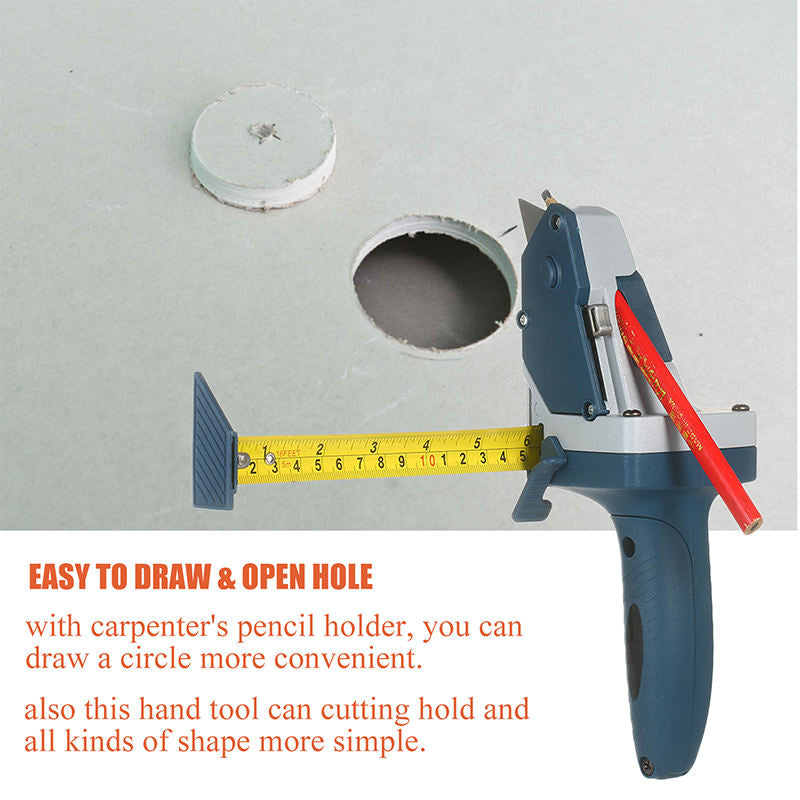 2-in-1 Edge Cutter with Built-in Measuring Tape