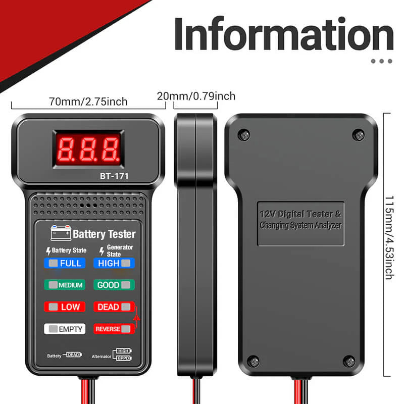 🔥Multi-function car 12V battery tester
