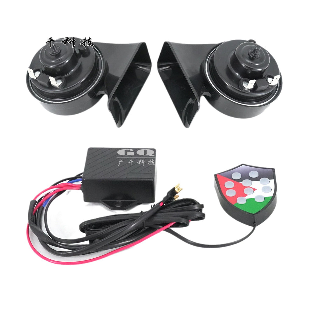 12V Waterproof Electric Car Horn (120dB) Long-Life Loud Auto Horn