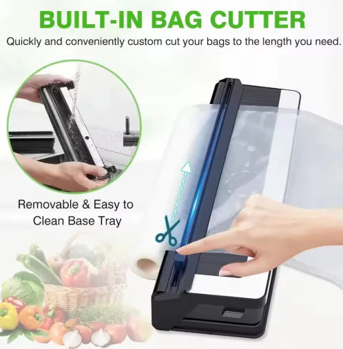 8-in-1 Vacuum Sealer Machine With Built-in Cutter & Multiple Sealing Modes