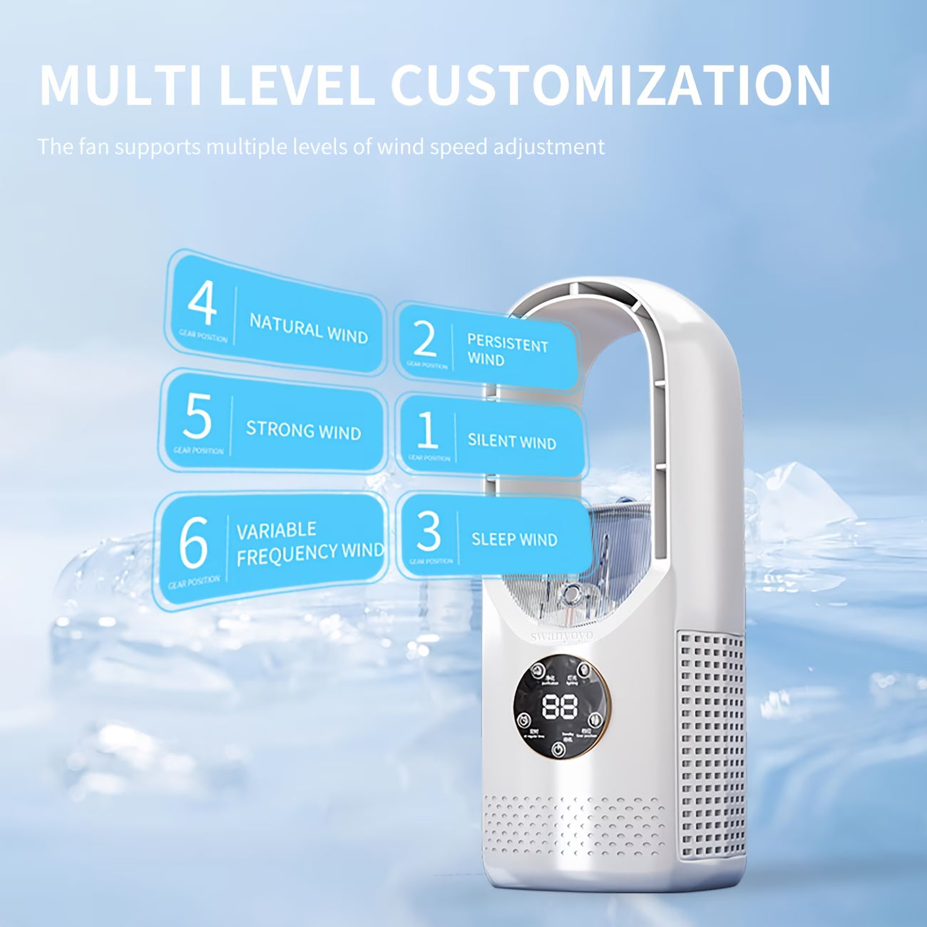 Portable Air Conditioning Fan USB Tower Fan