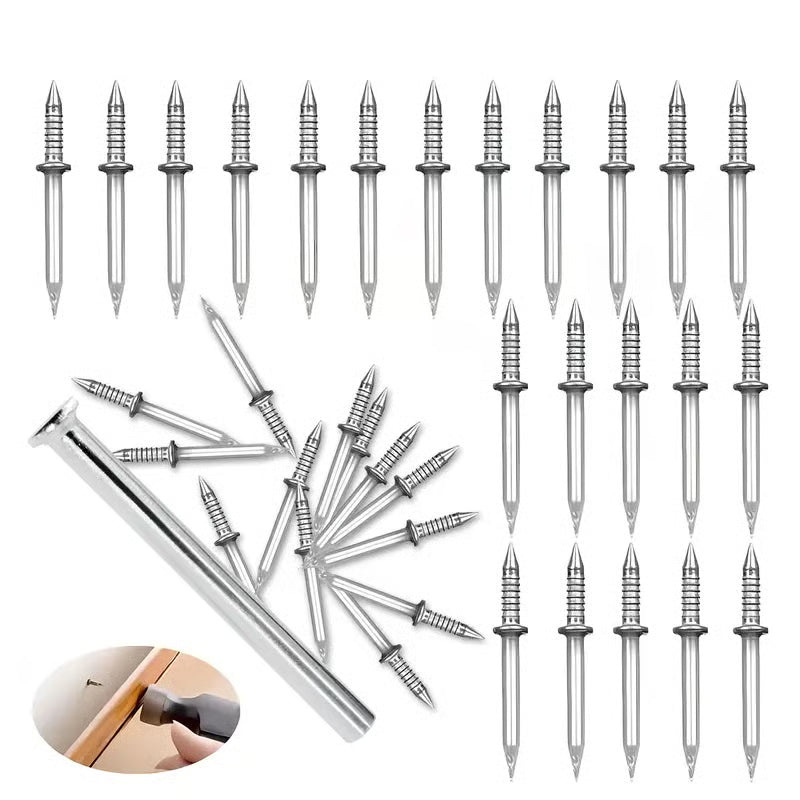 💥200 Count Non-Marking Double-Headed Skirting Nails 🛠️