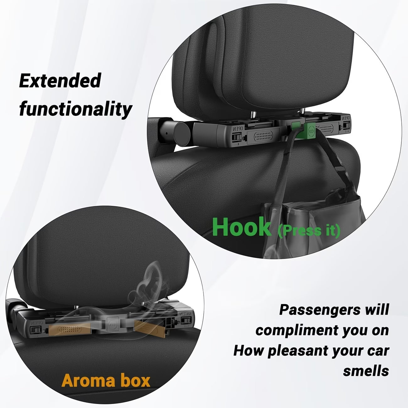 Adjustable Car Headrest Pillow for Side Sleeping