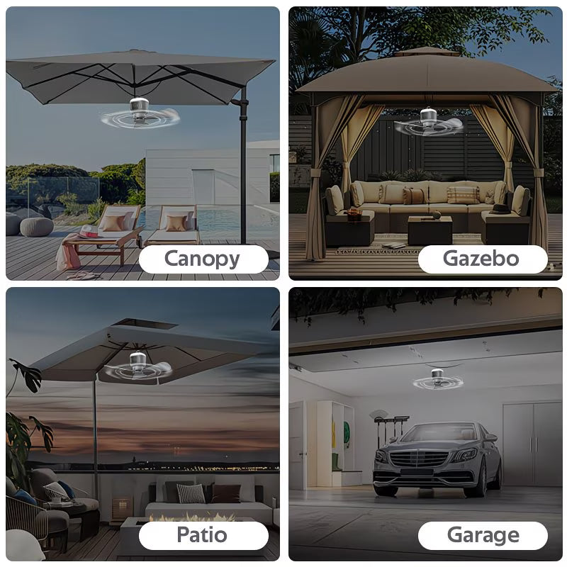Battery Ceiling Fan With Remote Control