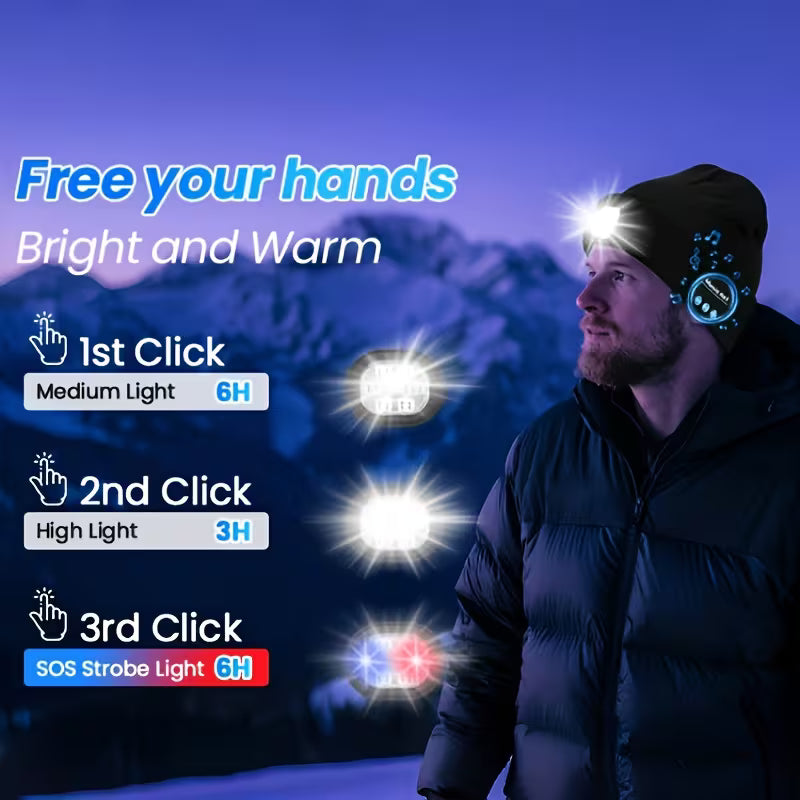 Bluetooth LED Beanie Hat