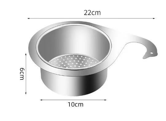 🎁Stainless steel drain basket for kitchen sink