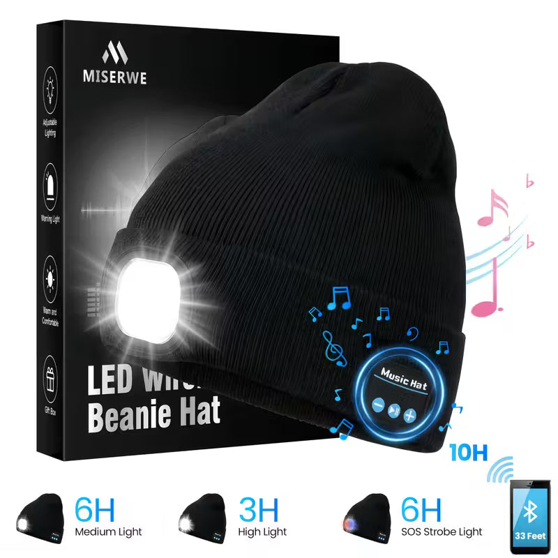 Bluetooth LED Beanie Hat