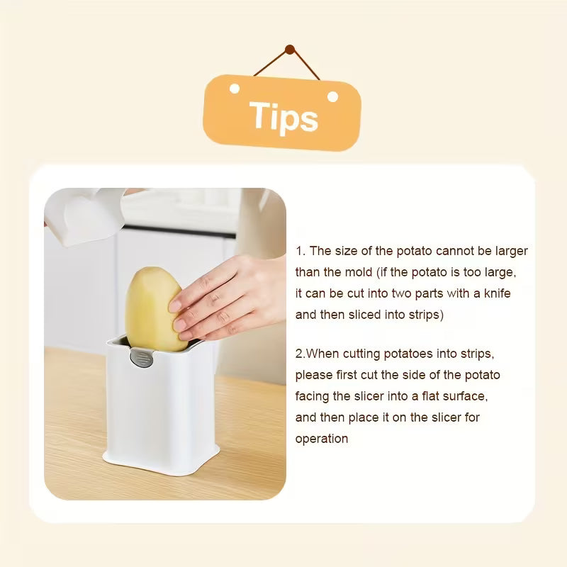 49-Slot Potato Cutter, a Stainless Steel Potato Slicing Tool