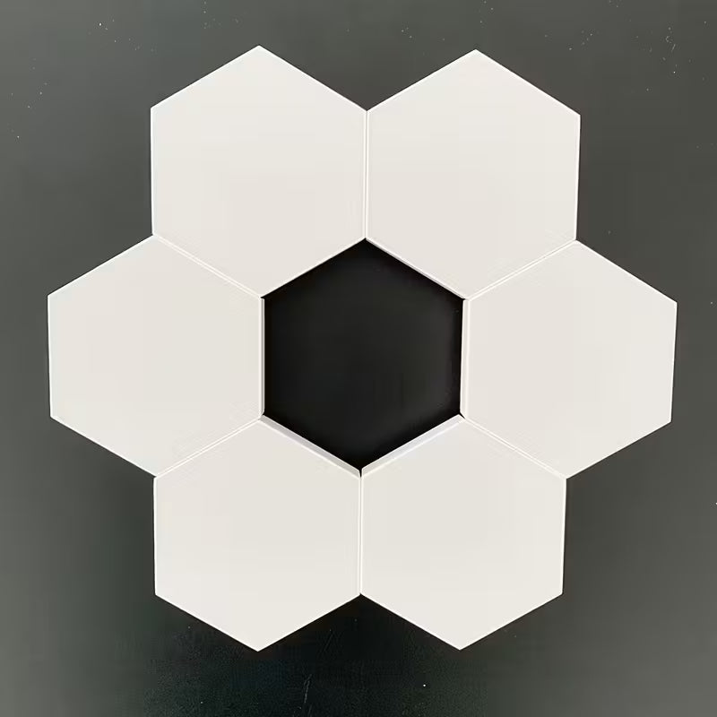 6-Pack Modern Touch-Controlled Hexagonal LED Wall Lights