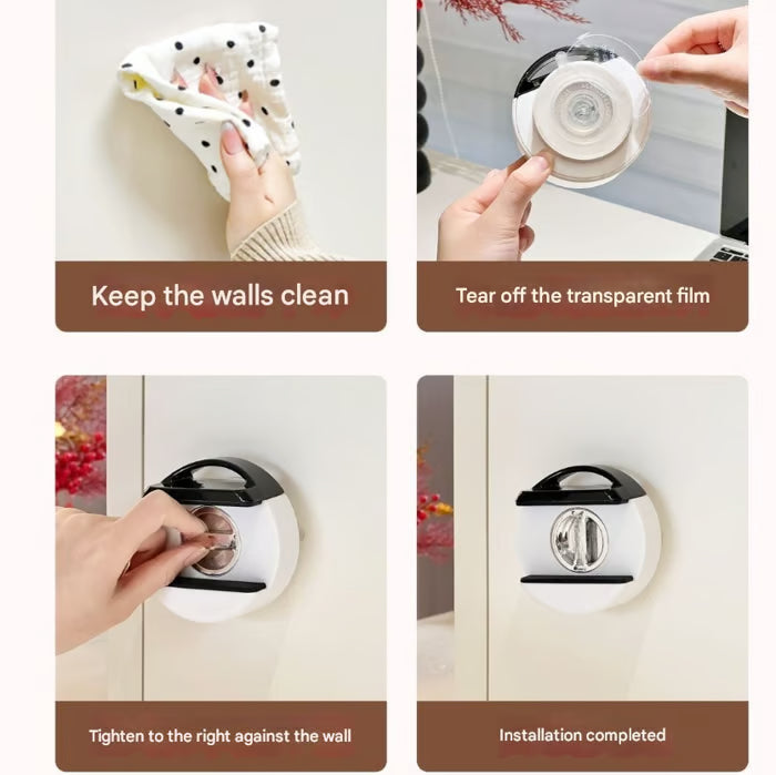 🌟🌸No-Drill Suction Cup Power Strip Holder