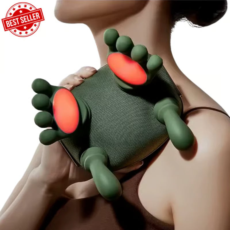3D Shiatsu Neck & Shoulder Massager with Soothing Heat - Deep Tissue Kneading for Back & Neck Pain Relief
