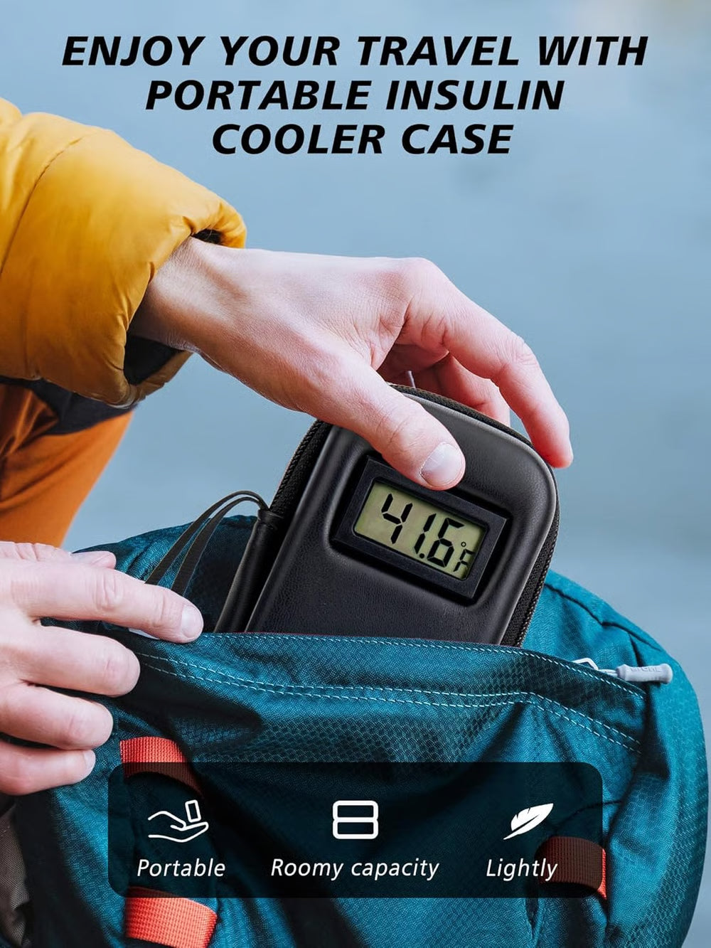 🌡️Insulin Cooler Travel Case with Temperature Display 💊❄️