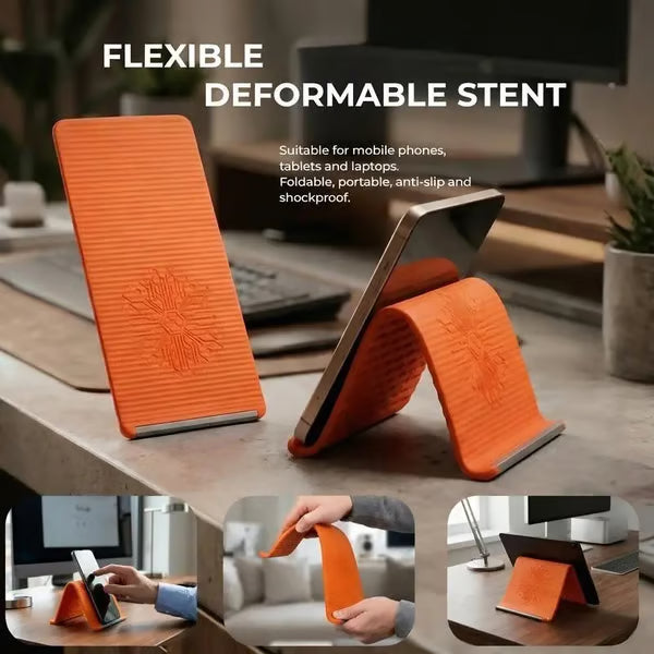 Flexible Silicone Aluminum Phone Stand