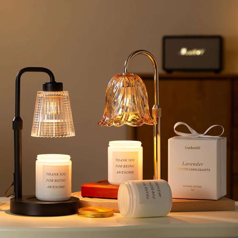 ⏰ Candle Warmer Lamp with Timer Dimmable 🕯️