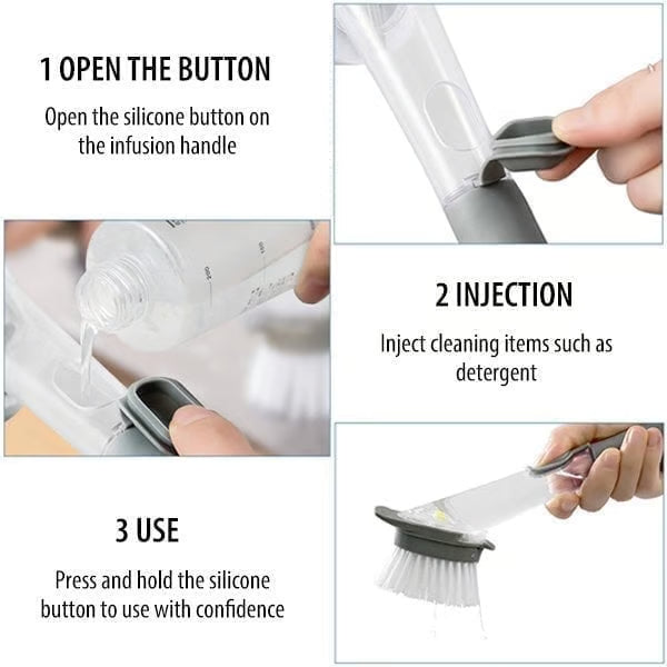 भान्सा सिंक स्क्रबर बर्तन धुने ब्रश उपकरण