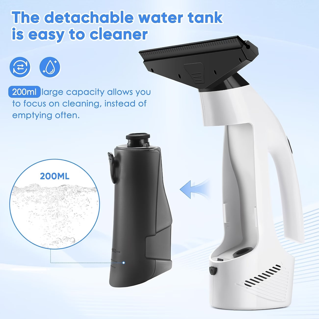 Window Vacuum Squeegee Cordless